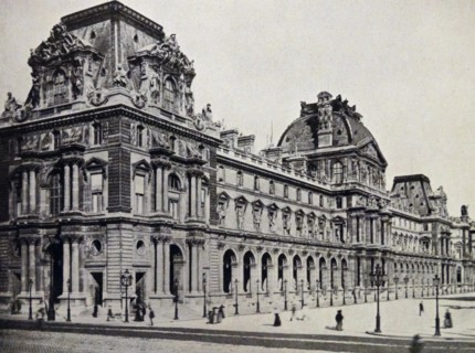 The exterior of The Louvre Palace