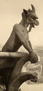 the Gargoyles on the west front of the Cathedral of Notre-Dame