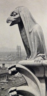 the Gargoyles on the west front of the Cathedral of Notre-Dame