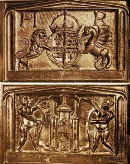 16th Century panel decorating the sub stall of the choir in Winchester Cathedral