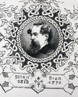 Engraved portrait of Charles John Huffam Dickens