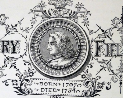 Engraved portrait of Henry Fielding
