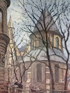 Colour sketch of The Temple Church
