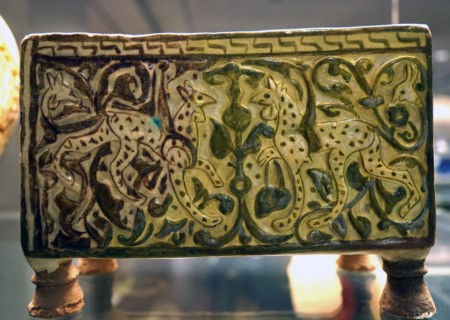 Stone-paste stand from Syria