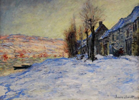 Lavacourt under Snow' by Claude Monet