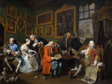 The Marriage Settlement' by William Hogarth