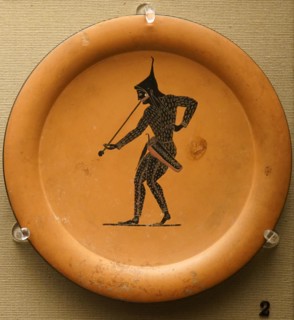 Black-figured plate
