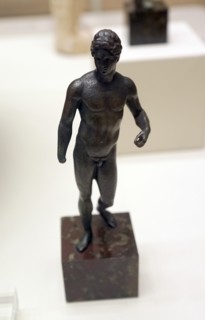 Statue of the god Hermes in the attitude of the Doryphoros by Polkleitos