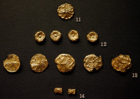 Gold leaf pendants