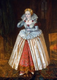 Portrait of 'Perfect Wife' by an anonymous Tudor artist