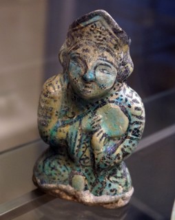 Iranian vase in the form of a musician