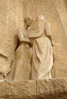 Details from the exterior of the Basílica i Temple Expiatori de la Sagrada Família