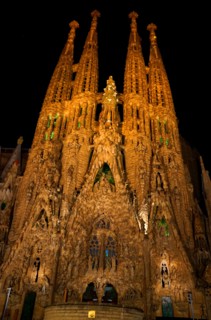 Exterior of the Basílica i Temple Expiatori de la Sagrada Família