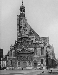 Print of the exterior of Saint-Étienne-du-Mont