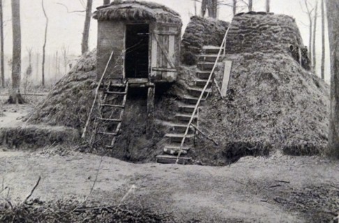 An observation post built by the Germans in Bailly