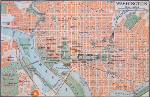 Map of Washington D.C.