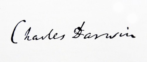 Signature of Charles Darwin