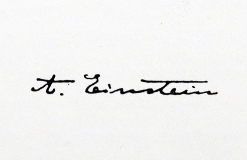 Signature of Albert Einstein