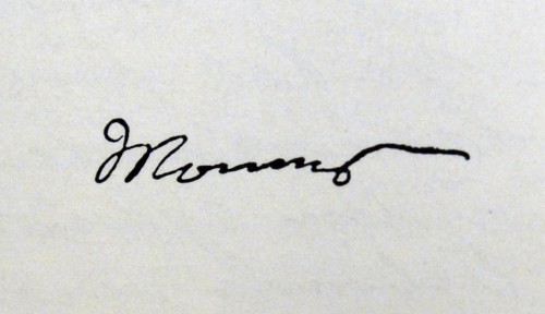 Signature of Theodor Mommsen