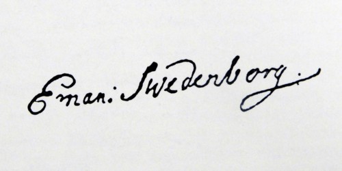 Signature of Emanuel Swedenborg