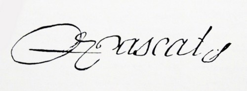 Signature of Blaise Pascal
