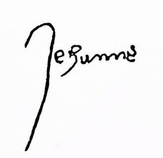 Signature of Baruch Spinoza