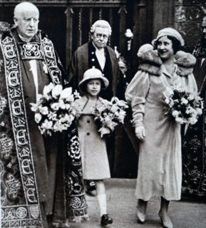 Lady Elizabeth and Princess Elizabeth at Westminster Abbey