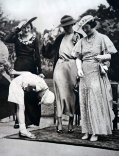 Lady Elizabeth attending a garden party at St. James's Palace