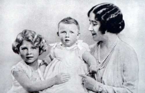 Queen Elizabeth The Queen Mother with Princess Elizabeth and Margaret