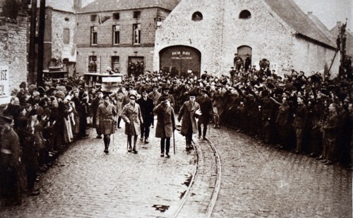 King George V visiting France after the Armistice