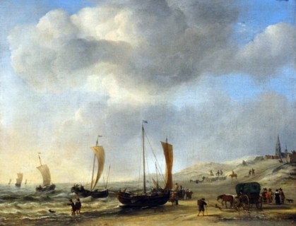 'The Shore at Scheveningen' by Willem van de Velde