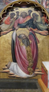 The ascension of St. john the evangelist with Saints