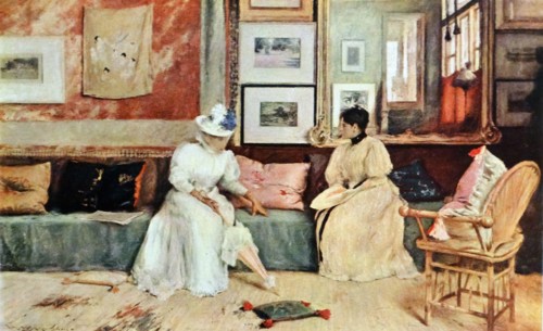 A Friendly Call' by William Merritt Chase