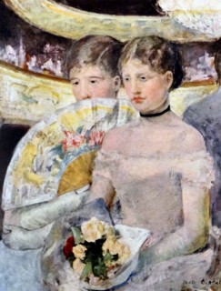 The Lodge' by Mary Cassatt
