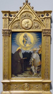 The Virgin and Child with Saints' by Pisanello