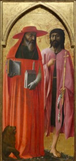 Saint Jerome and John the Baptist' by Masaccio
