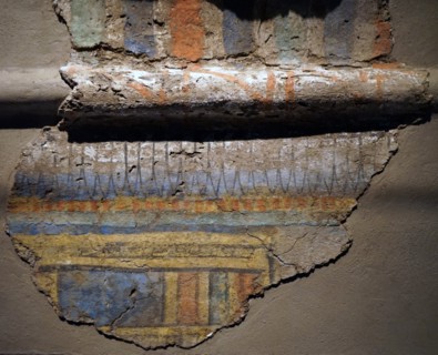 Fragments of sun-dried mudbrick used in ancient Egypt