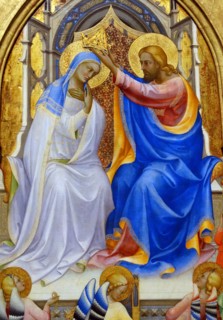 Detail from the 'The Coronation of the Virgin with Adoring Saints' by Lorenzo Monaco