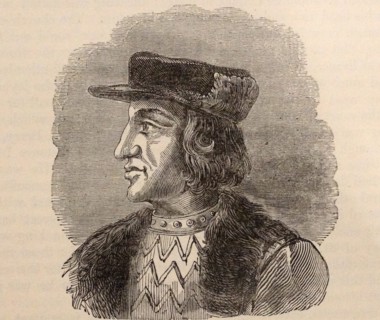 Engraved portrait of Charles VI of France