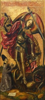 Saint Michael Triumphs over the Devil' by Bartolomé Bermejo