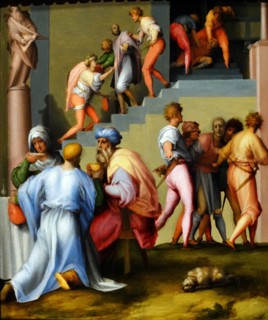 Joseph with Jacob in Egypt' by Jacopo Carucci