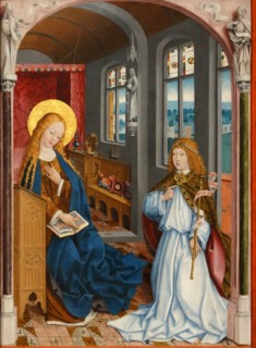 The Annunciation' by Master of Liesborn
