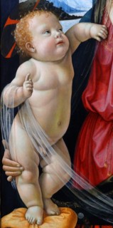 Detail from a 'The Virgin and Child' by Domenico Ghirlandaio