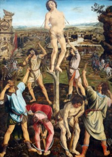 The Martyrdom of Saint Sebastian' by Antonio del Pollaiolo and Piero del Pollaiolo