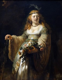 Rembrandt, 'Saskia van Uylenburgh in Arcadian Costume'
