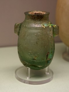 Glass and alabaster jars