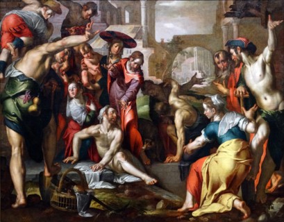 The Resurrection of Lazarus' by Joachim Wtewael