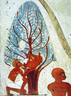 Egyptian tomb wall painting