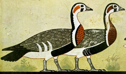 Egyptian tomb wall painting