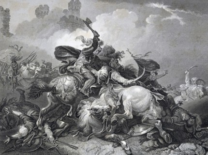 King Richard I in Palestine during the King's Crusade